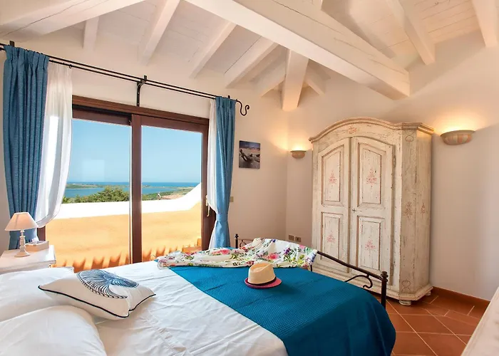 Villa Stintino Solara Per 8 Persone Vista Mare Con Piscina Punta de su Torrione