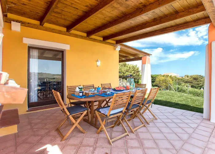 Stintino Solara Per 8 Persone Vista Mare Con Piscina Villa Punta de su Torrione